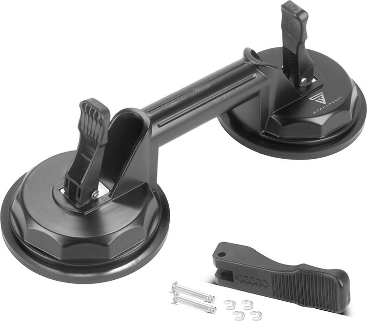 Actual product image Stahlwerk Double suction lifter with 135 kg load capacity and 2 x 12.5 cm | 5" diameter (135 kg)