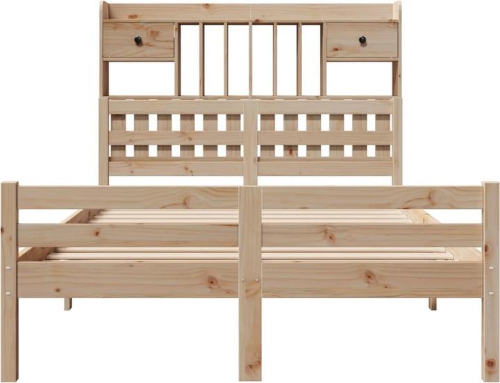Image du produit vidaXL Bett mit Regal (140 x 190 cm)