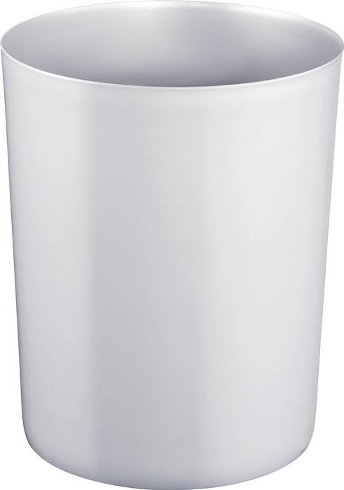 Actual product image Zwingo Safety paper bin with aluminium insert, capacity 13 l, Ø 245 mm, light grey. (13 l)