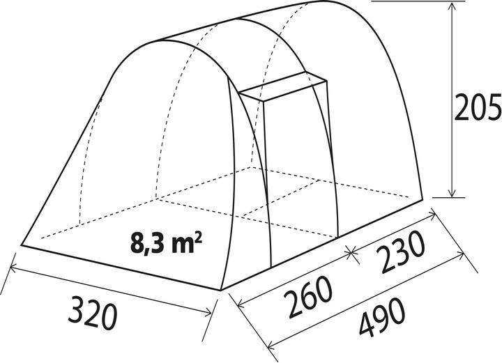 Immagine prodotto Brunner Arqus Outdoor 5 (Tenda a tunnel, 16.50 kg, 5 persone)