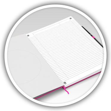 Produktbild Oxford Signature Notizbuch,Sortierte leuchtende Farben (B5, Liniert, Harter Einband)