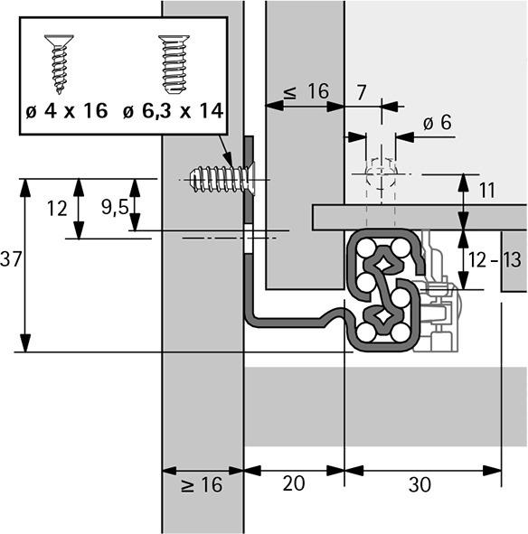 Produktbild Hettich Vollauszüge QUADRO 30 V6 Silent System