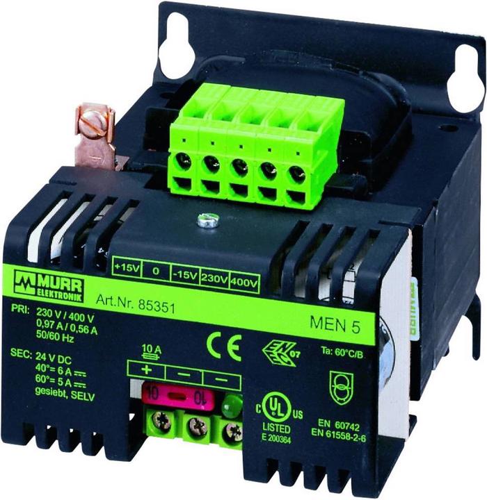 Produktbild Murr Elektronik sal Netztransformator 1 x 230 V/AC, 400 V/AC 24 V/DC 2.5 A