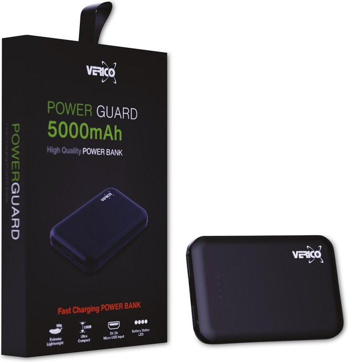 Produktbild Verico 4PW-PGGBK1-NN Akkuladegerät Lithium-Ion (Li-Ion) 5000 mAh Schwarz (5000 mAh, 18.50 Wh)