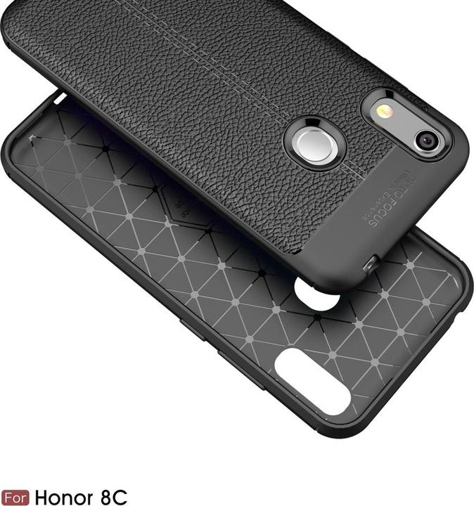 Produktbild Screenguard Honor 8A Hülle Leather Design TPU Cover (Honor 8A)