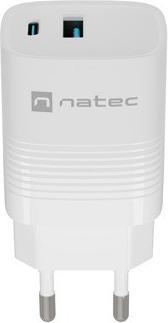 Image du produit Genesis NATEC ŁADOWARKA RIBERA GAN 1X USB-A + 1X USB-C 30W BIAŁA NUC-2140 (30 W, 2 ports)