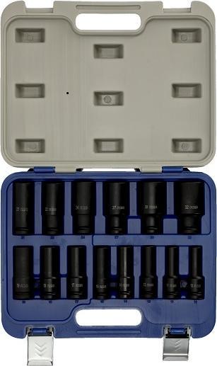 Produktbild Irimo 1/2" Kraftsteckschlüssel-Einsätze Satz, 14-teilig, Kunststoffbox (1/2")