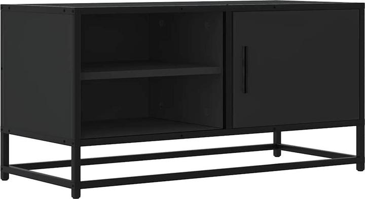 Actual product image vidaXL TV cabinet Lowboard TV cabinet TV table Wood-based material Metal (80 x 34.5 x 40 cm)