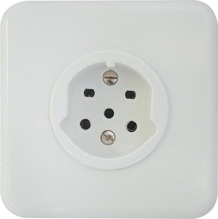 Produktbild Mica Steffen Steckdose 1xT15, UP, weiss