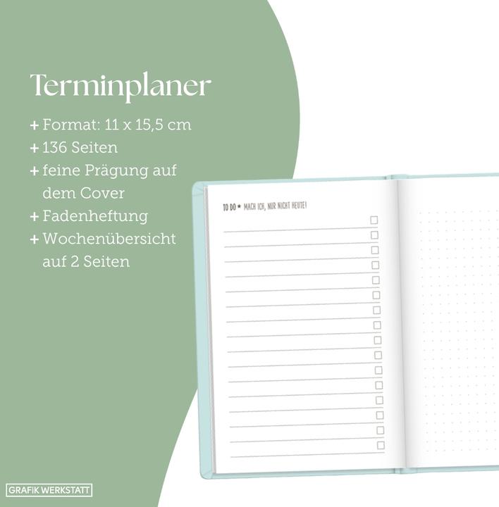 Actual product image Schedule planner (A6, 1 week / 2 pages)