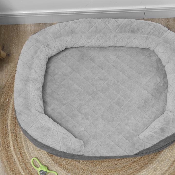 Actual product image PawHut Hundesofa Polyester, MDF Grau (Dog)