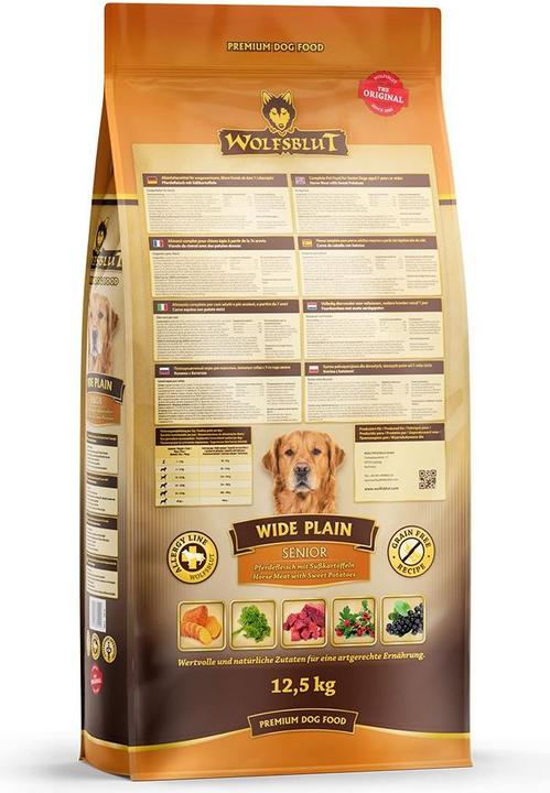 Actual product image Wolfsblut Dry Dog Food Wide Plain, 12.5 kg (Senior, 1 pcs., 12500 g)