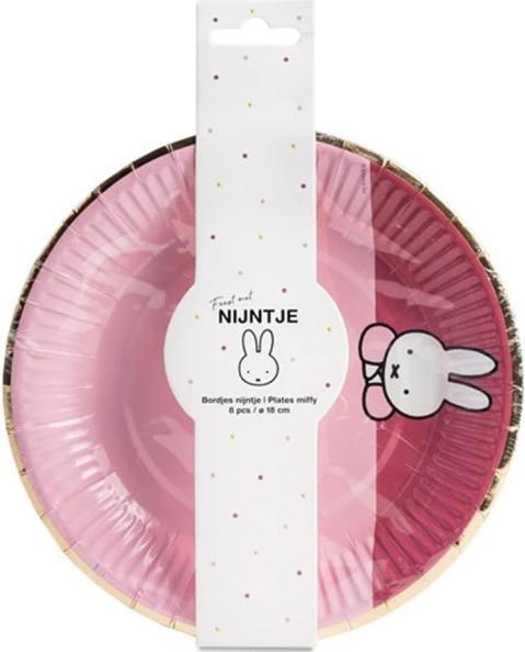 Produktbild Haza Witbaard Teller Miffy Pink, 8 Stück (8 x)