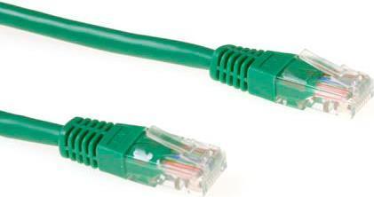 Produktbild ACT Green 10 meter U/UTP CAT6 patch cable with RJ45 connectors. Cat6 u/utp green 10.00m (U/UTP, CAT6, 10 m)