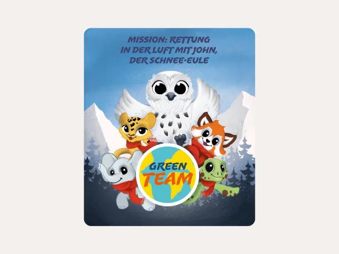 Actual product image Tonies Audiosystem Hörfigur Green Team - Mission Rettung aus der Luft mit John, der Schnee-Eule (German)