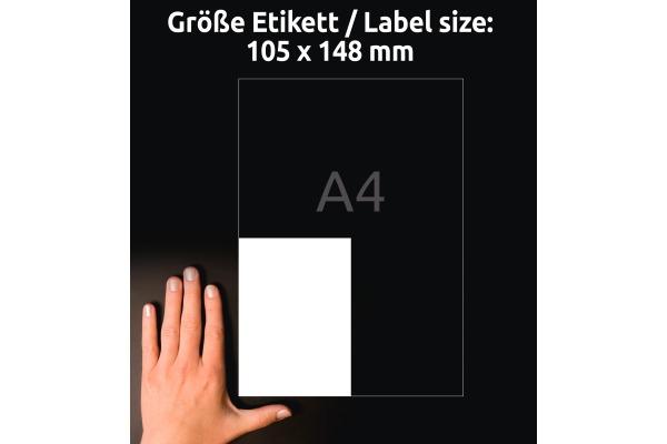 Produktbild Avery AVZ L8003-10 Antimikrobielle Etiketten 105x148mm weiss