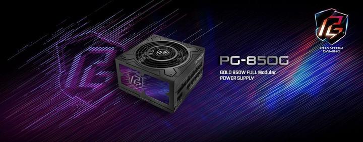 Actual product image AsRock Alimentation ATX Phantom Gaming - 850W (Noir) (850 W)