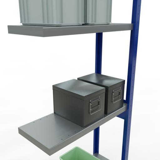 Actual product image Schulte Lagertechnik MULTIplus250 boltless add-on bay system with length bolts