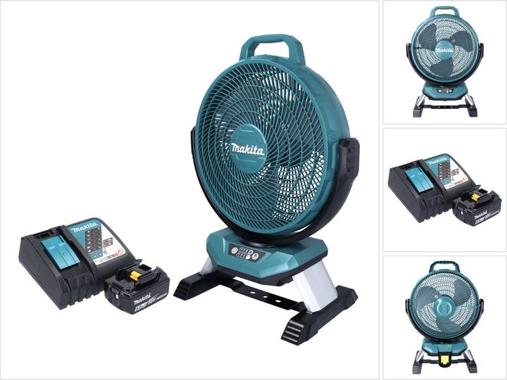 Makita DCF 301 RG1 Ventilateur sans fil 18 V 33 cm + 1x batterie 6,0 Ah + chargeur