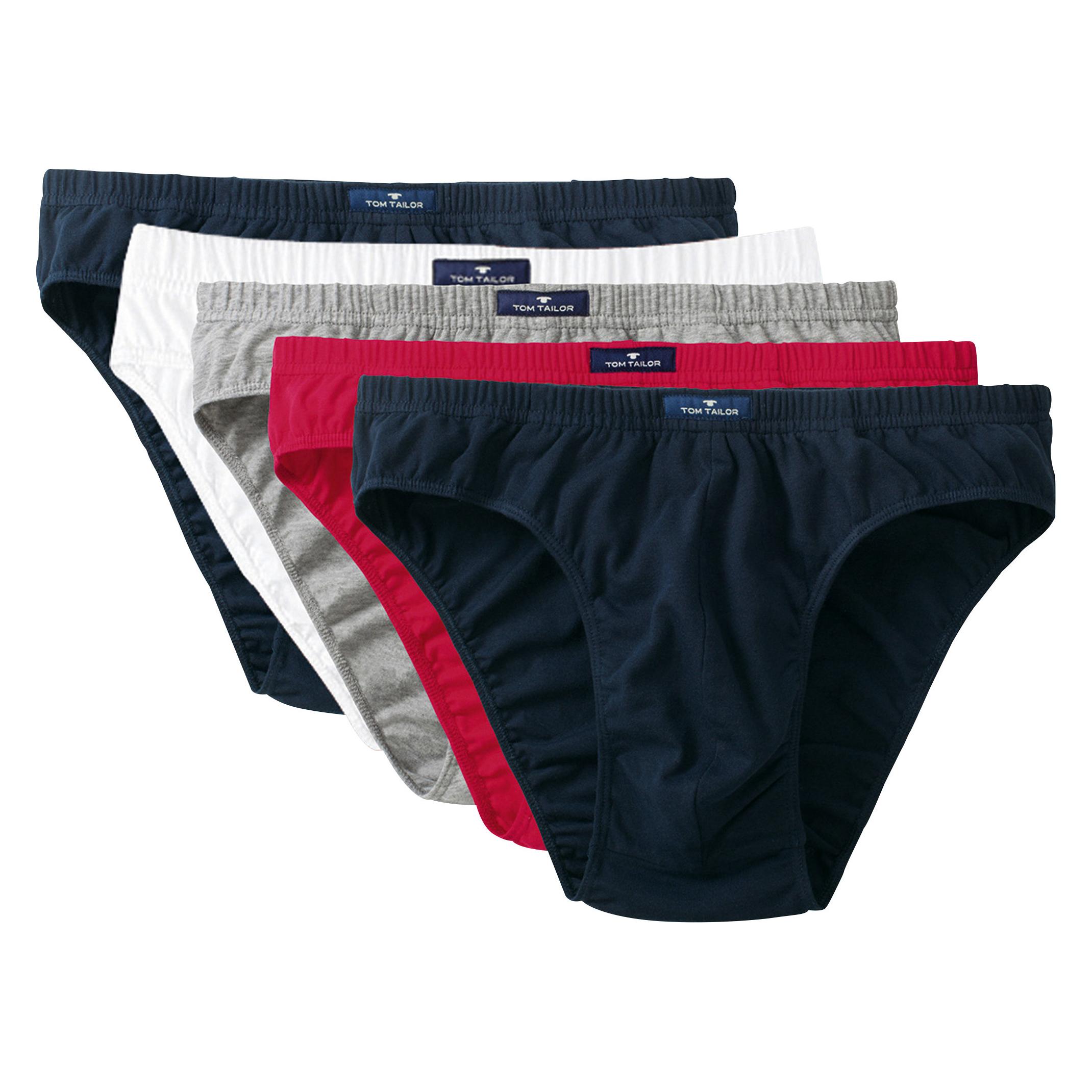Tom Tailor, Herren, Unterhosen, Slips, Blau, (Xxl, 5er Pack)