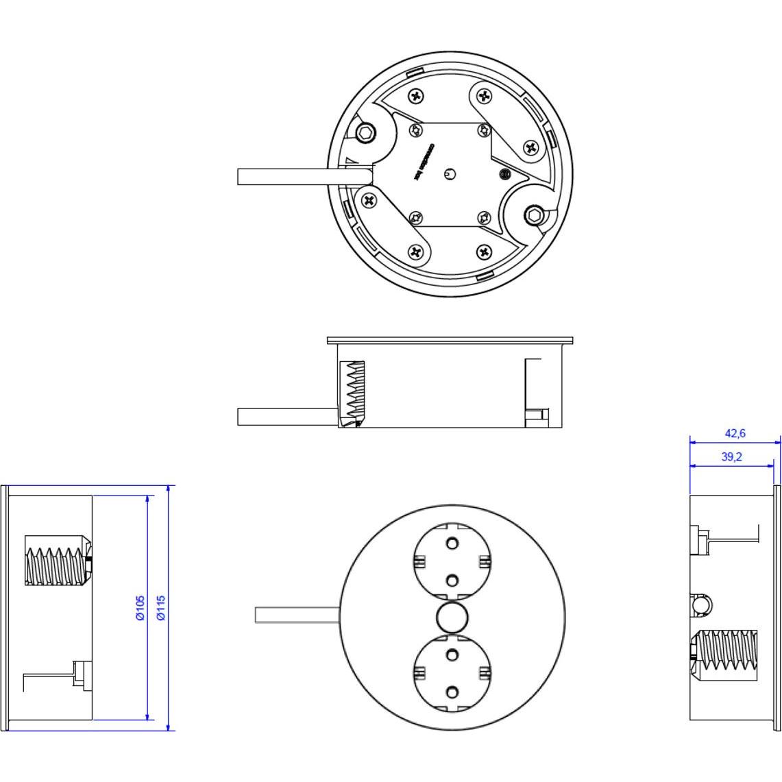 Thumbnail - Bachmann, Steckdose, TWIST 1S 2P Power strip