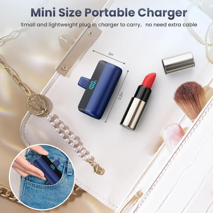 Actual product image Feob Mini Powerbank mit LED-Display (5200 mAh, 20 W)