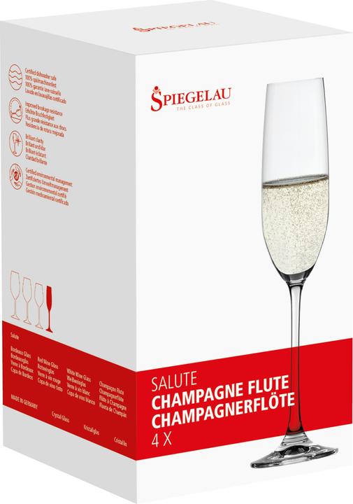 Image du produit Spiegelau Salutations (20.10 cl, 4 Verres, Flûtes à champagne)