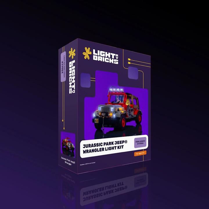 Produktbild Light my bricks LMB 2.0 LED Licht Set für LEGO® 77984 Jurassic Park - Jeep Wrangler
