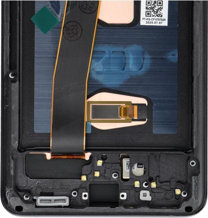 Productafbeelding OEM LCD display! LCD Display for SAMSUNG S20 Ultra Black SOFT OLED with frame (Scherm)