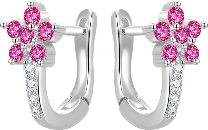 Image du produit Beneto Boucles d'oreilles florales avec zirconium AGUC3334-F