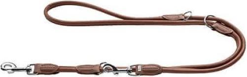 Hunter Verstellbare Führleine Round & Soft braun M