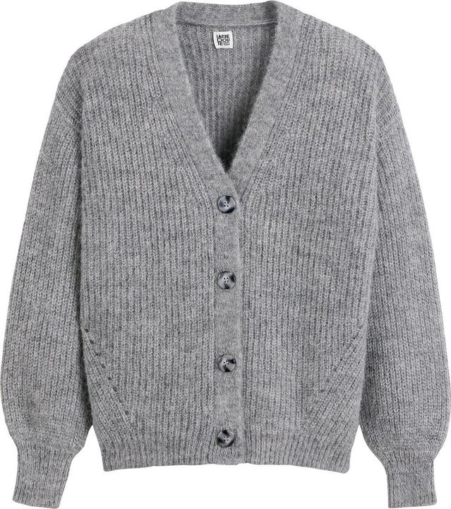 Produktbild La Redoute Collections Geknöpfte Strickjacke mit V-Ausschnitt (XS)