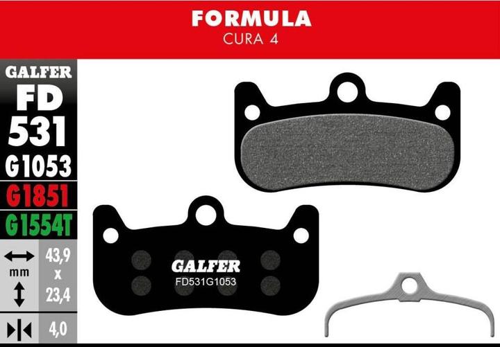 Produktbild Galfer Bike Standard Bremsbeläge (Formula, Semi-Metallisch)