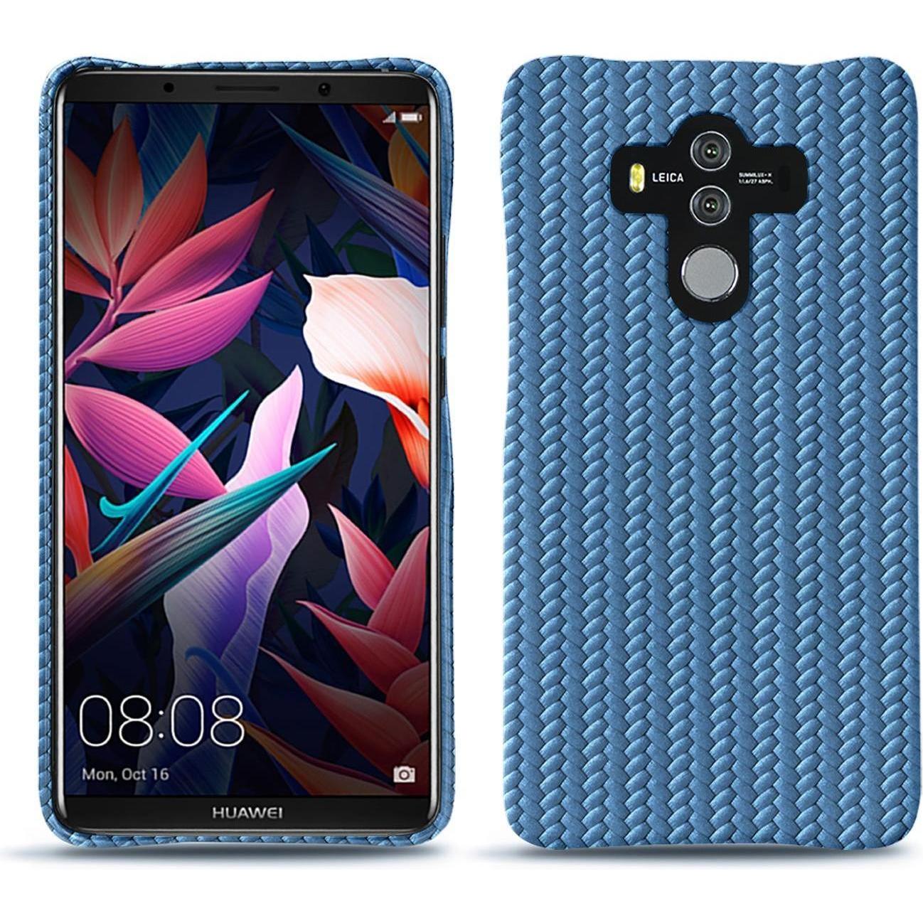 Noreve Lederschutzhülle (Huawei Mate 10 Pro), Smartphone Hülle, Blau