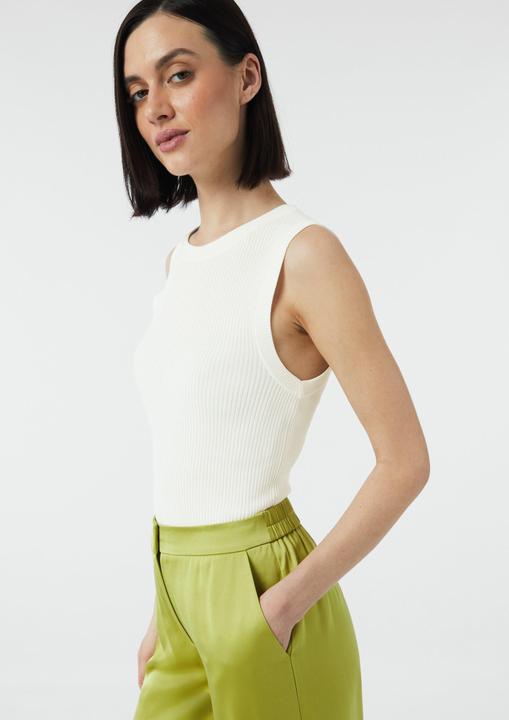 Produktbild Comma Strickpullunder Geripptes Stricktop aus Viskosemix im Slim Fit (44)