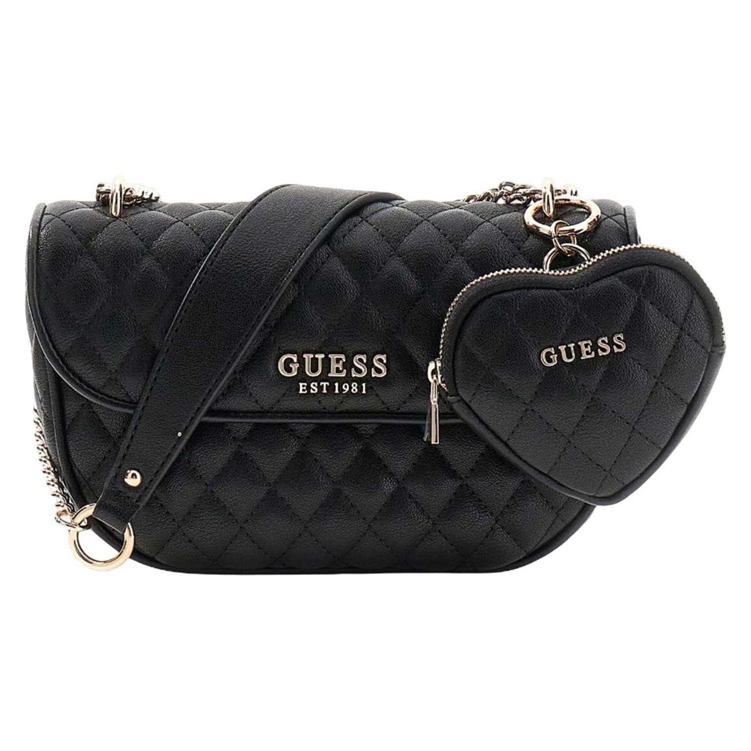 Guess, Damen, Handtasche, Atabey Convertible Xbody Flap, Schwarz