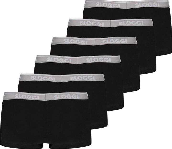Produktbild Sloggi Boxershorts Casual Figurbetont (L, 6er Pack)