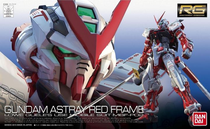 Actual product image Bandai Gundam Astray Red