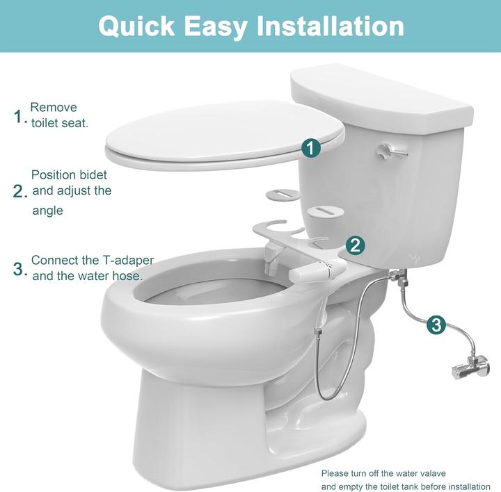 Produktbild Withlent Ultra-Slim Bidet Toilettenaufsatz, Nicht Elektrisch