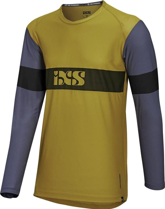 Actual product image iXS Trigger EVO Kids Long Sleeve Jersey - Acacia / Charcoal (L)