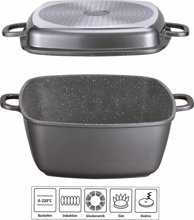 Produktbild Stoneline Classic (Bräter + Schmortopf, Bratpfanne, Grillpfanne, Dampfkochtopf, Pfannenset + Topfset)