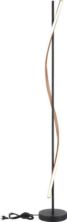 Image du produit Globo Watkins LED Stehleuchte 30W Warmweiss Schwarz Matt, Metall 150,7cm 67354S (3180 lm)