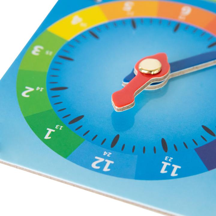 Actual product image Idena Learning clock square cardboard FSC-Rec