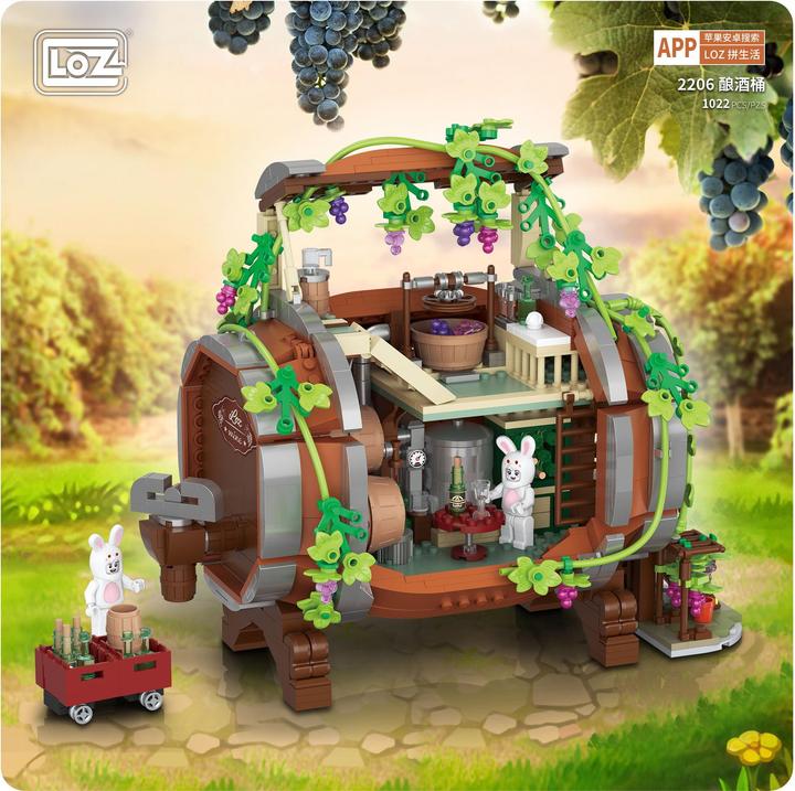 Actual product image LOZ Wine barrel