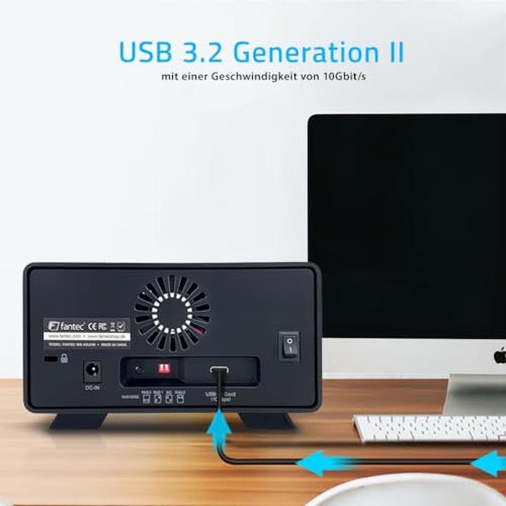 Actual product image Fantec MB-X2U31H 2x 3,5 Gehäuse (3.5")