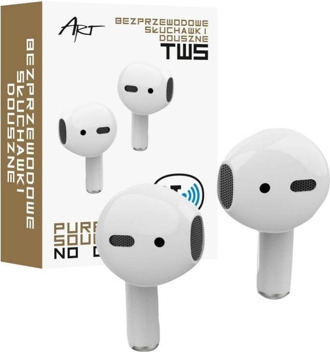 Produktbild Art BT-Kopfhörer mit Mikrofon TWS blitzweiss (Kabellos)