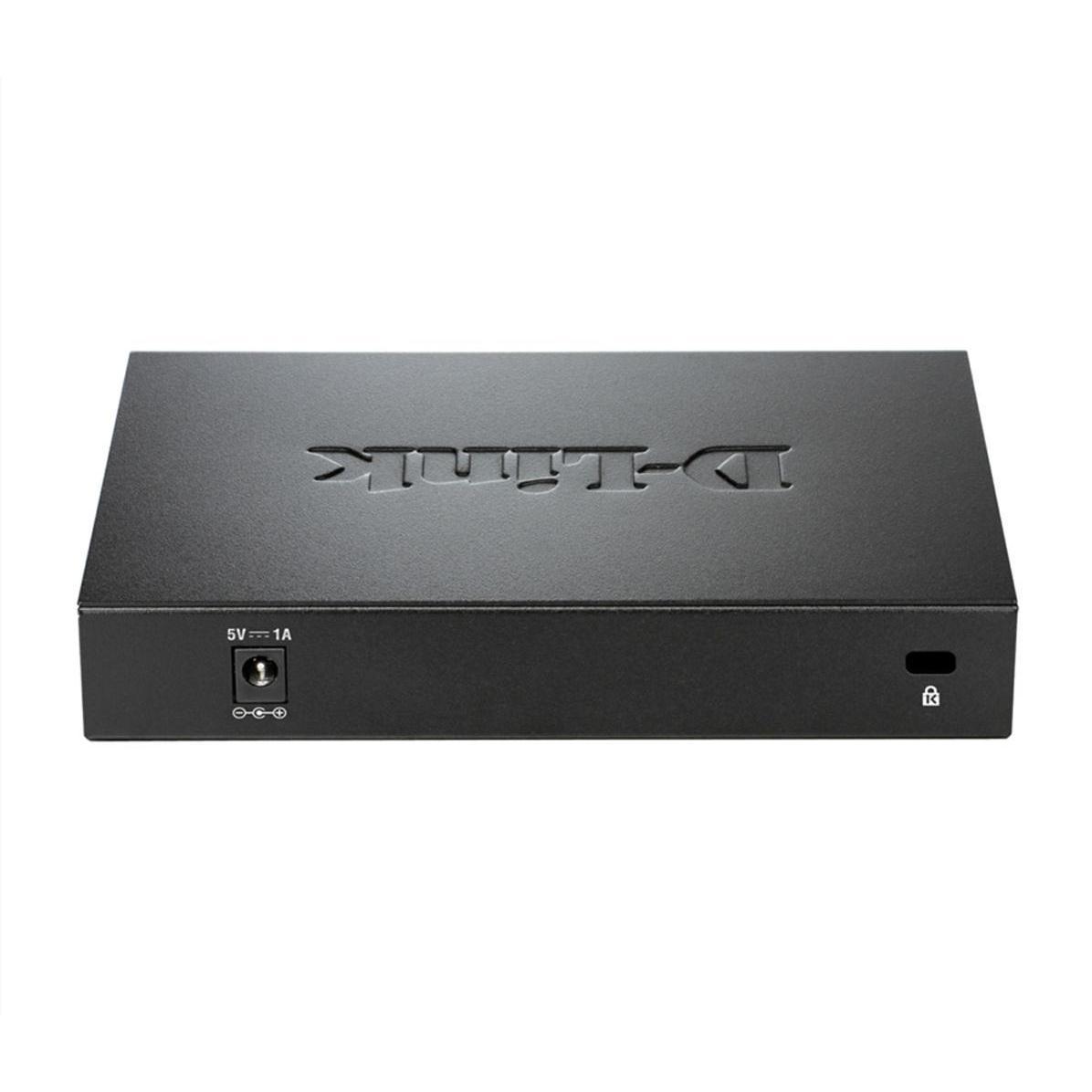 Thumbnail - D-Link DES-108/E (8 Ports), Netzwerk Switch, Schwarz