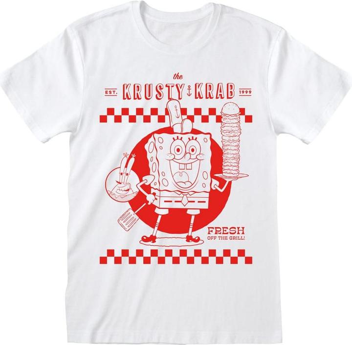 Immagine prodotto Heroes Inc SpongeBob Schwammkopf T-Shirt Krusty Krab White Grösse M (M)