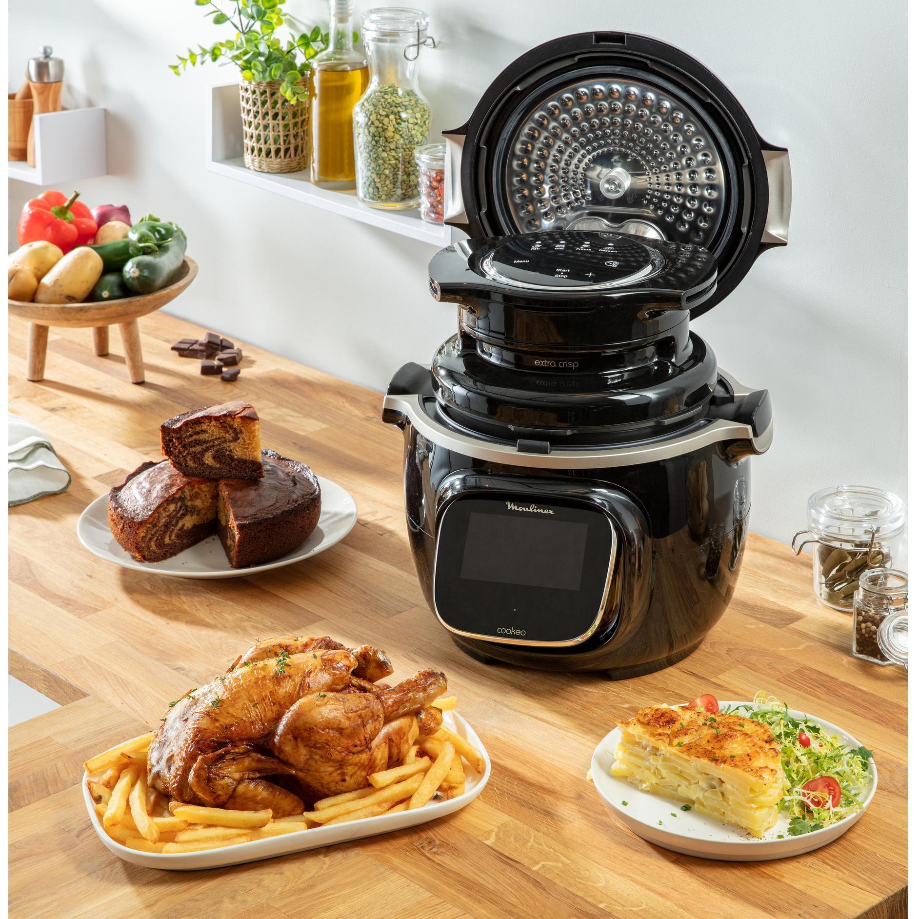 Thumbnail - Moulinex Extra Crisp Aufsatz EZ1508, Fritteuse, Schwarz