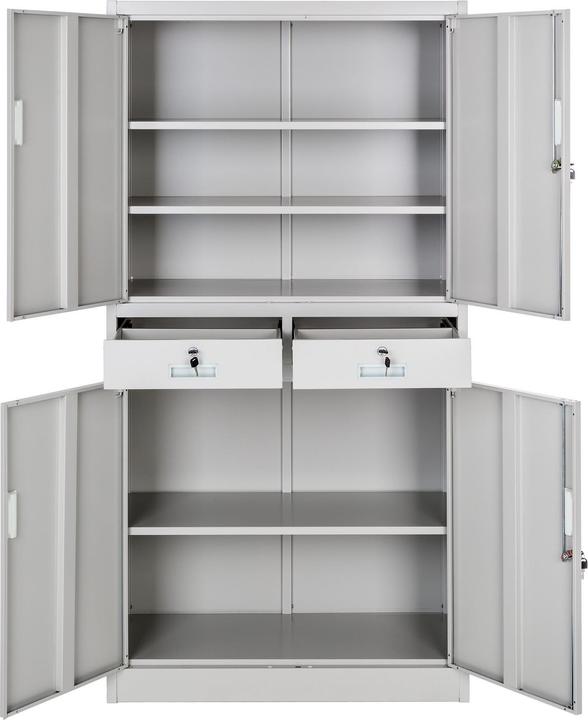 Immagine prodotto tectake Armadio per archiviazione (90 x 40 x 180 cm)